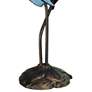 4_Dale Tiffany Poelking Blue Lily 21" High Glass 2-Light Accent Lamp more views