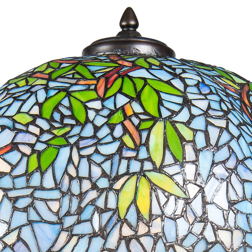 Image 3 Dale Tiffany Porto Wisteria Bronze Art Glass Table Lamp more views