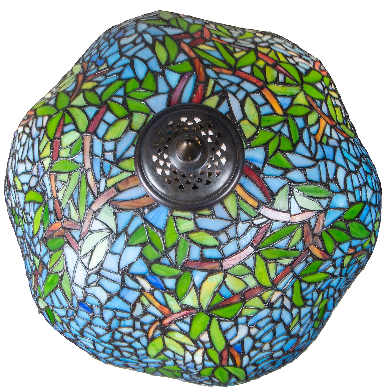 Image 4 Dale Tiffany Porto Wisteria Bronze Art Glass Table Lamp more views