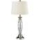 Dale Tiffany Powis Polished Chrome and Crystal Table Lamp