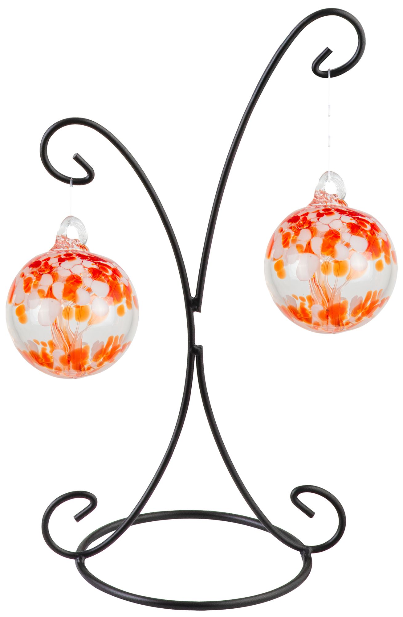 Image 2 Dale Tiffany Rainbow Tree of Life 2 4" Nova Hand Blown Glass Ball and Stand