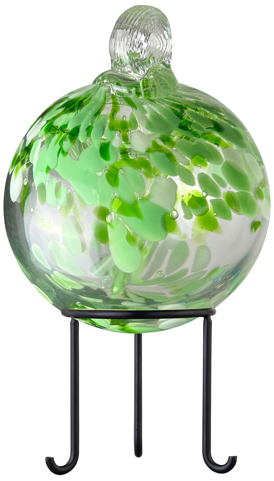 Image 2 Dale Tiffany Rainbow Tree of Life 6" Celtic Hand Blown Glass Ball and Stand