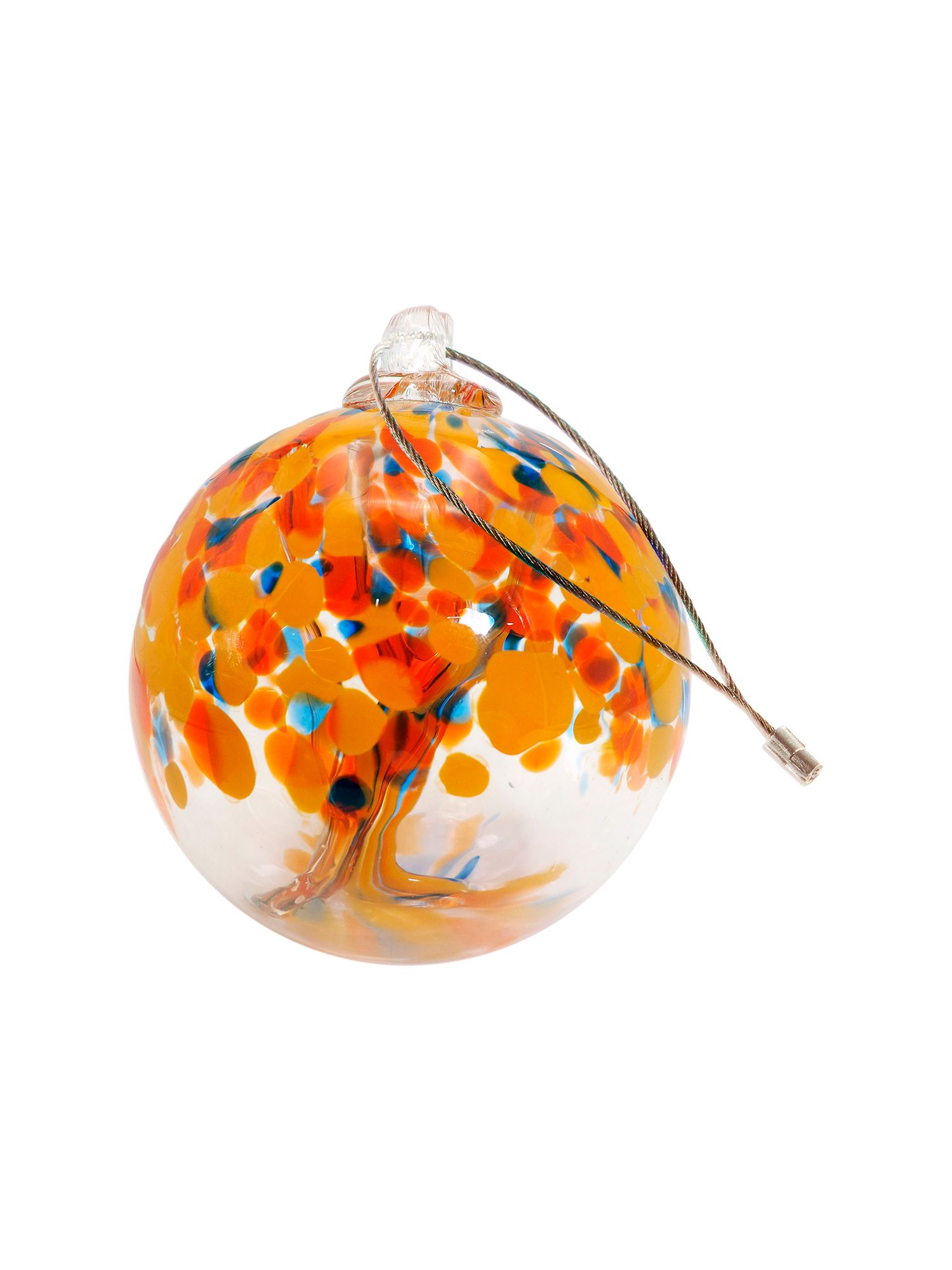 Image 7 Dale Tiffany Rainbow Tree of Life Aura 4" Hand Blown Glass Ornament more views