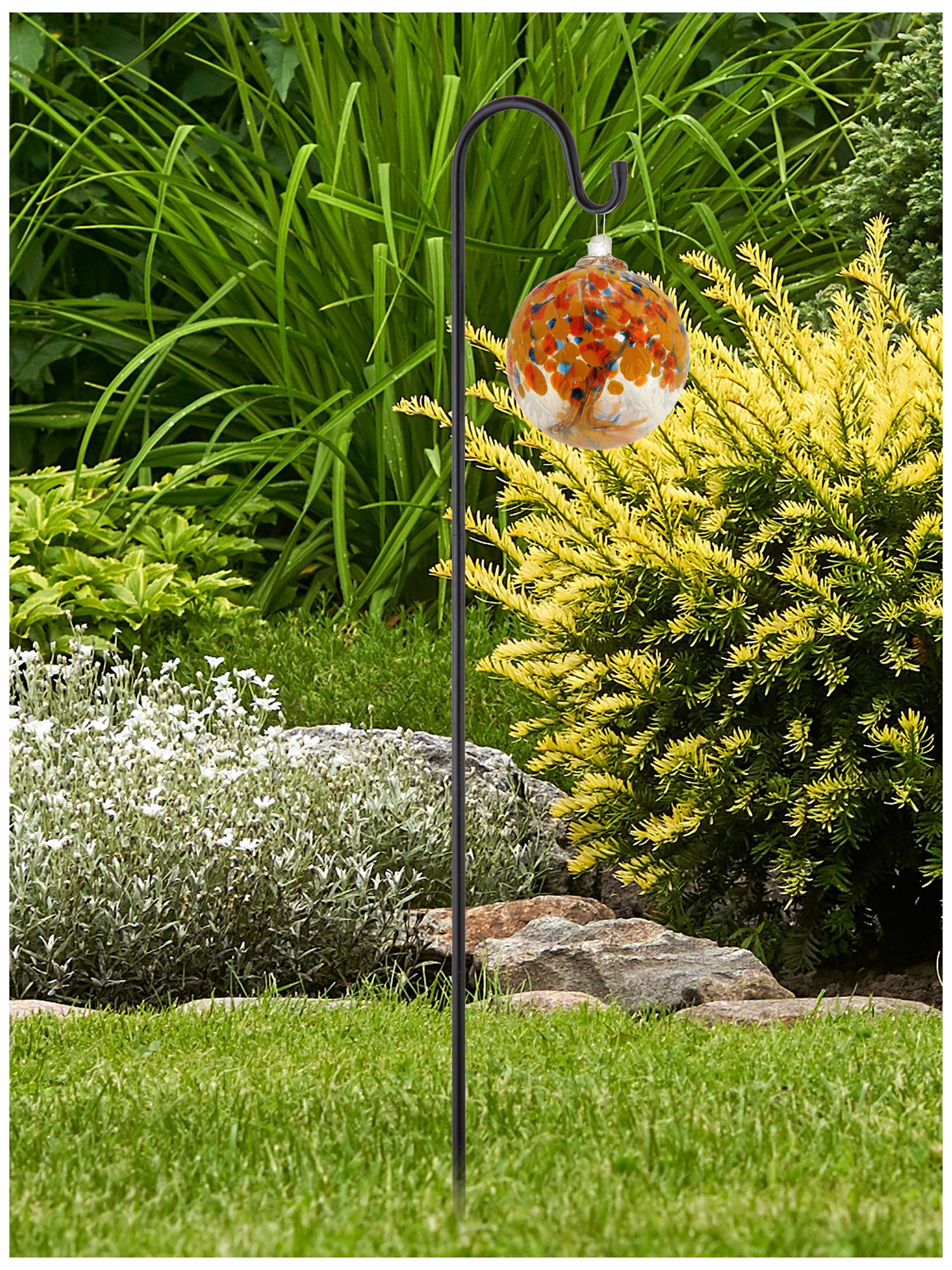 Image 2 Dale Tiffany Rainbow Tree of Life Aura 8" Hand Blown Glass Ornament more views