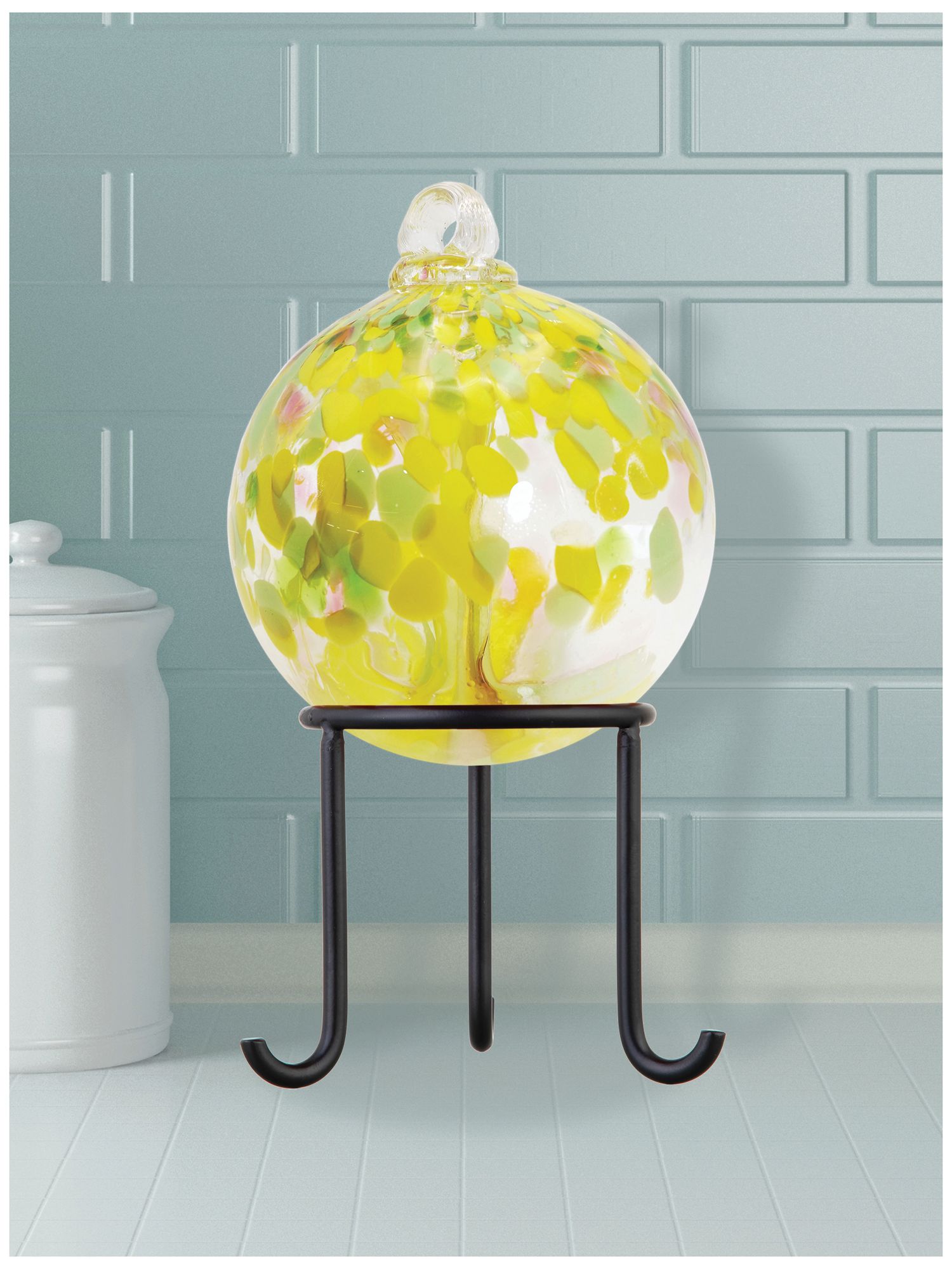 Image 2 Dale Tiffany Rainbow Tree of Life Blossom 3" Hand Blown Glass Ornament more views