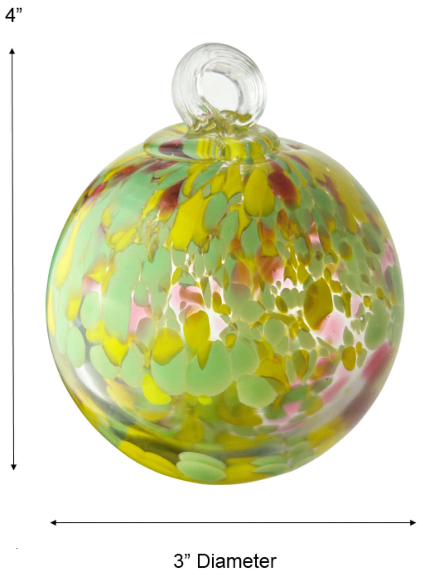 Image 4 Dale Tiffany Rainbow Tree of Life Blossom 3" Hand Blown Glass Ornament more views