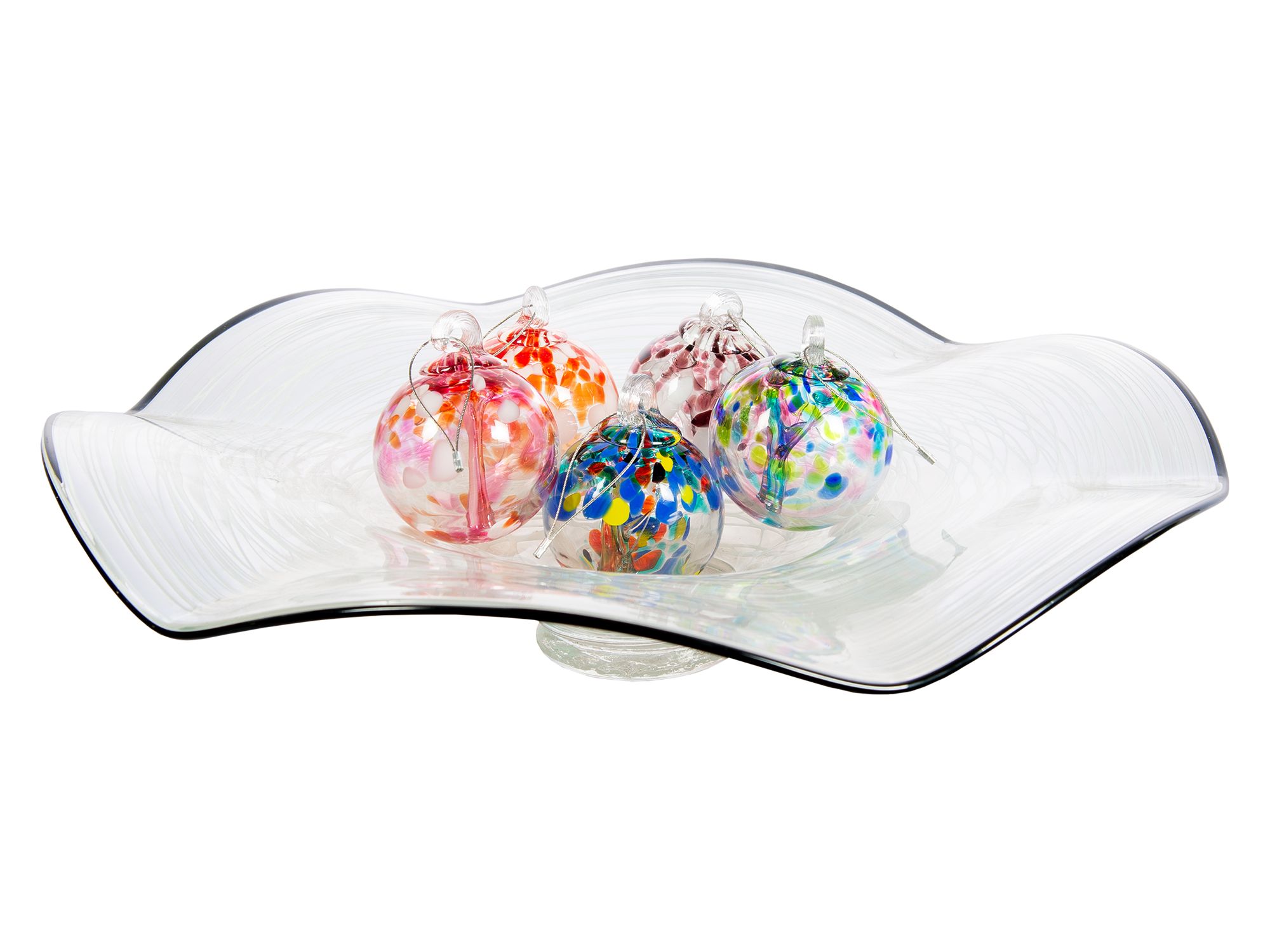 Image 2 Dale Tiffany Rainbow Tree of Life Devotion 3" Hand Blown Glass Ornament more views