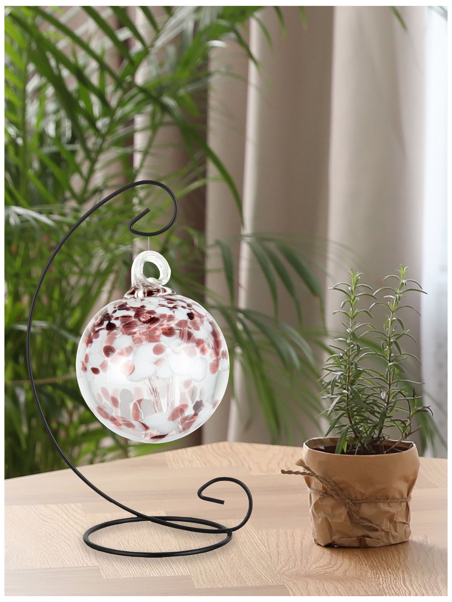 Image 2 Dale Tiffany Rainbow Tree of Life Enchanted 4" Hand Blown Glass Ornament more views