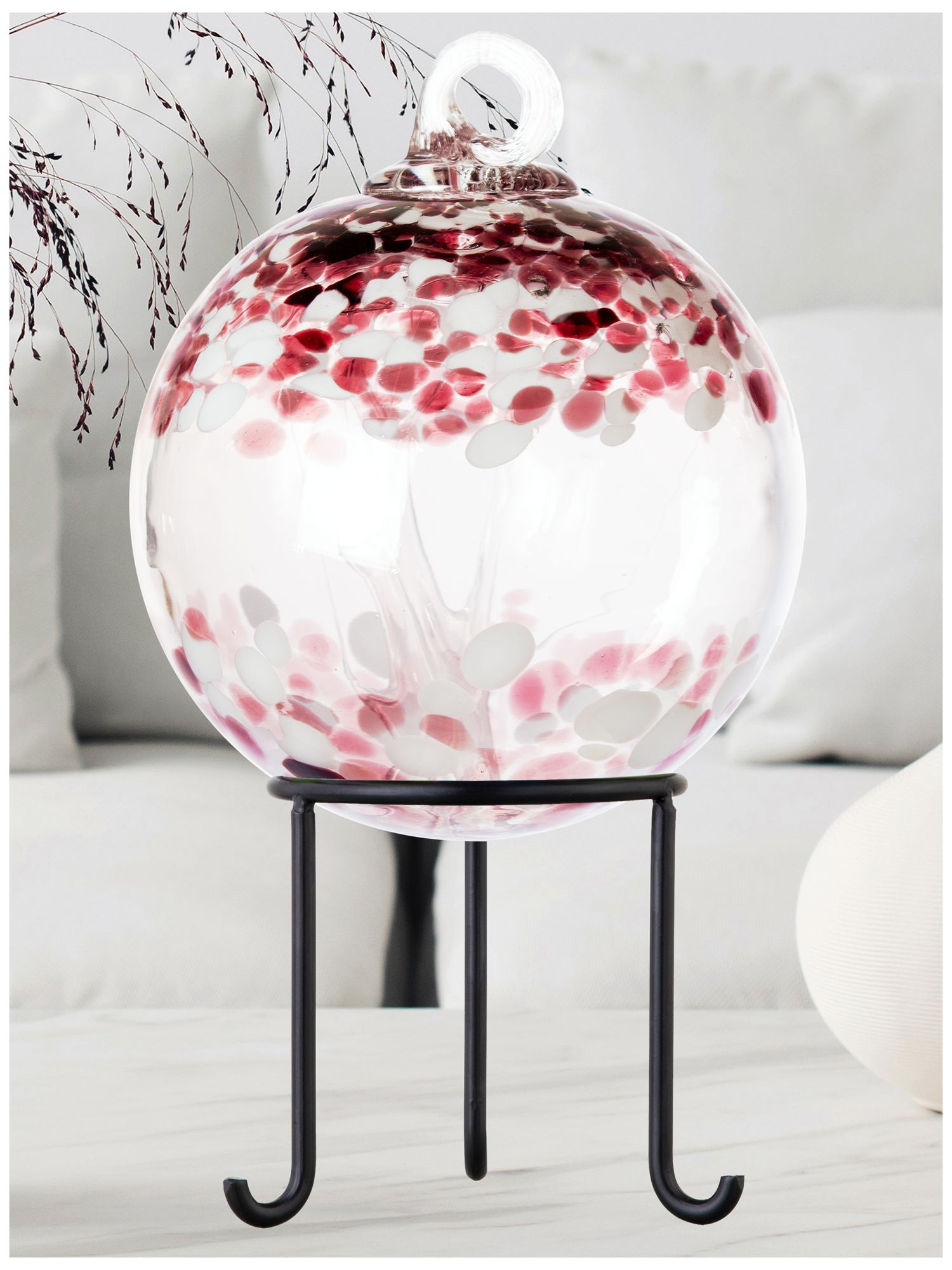 Image 2 Dale Tiffany Rainbow Tree of Life Enchanted 6" Hand Blown Glass Ornament more views