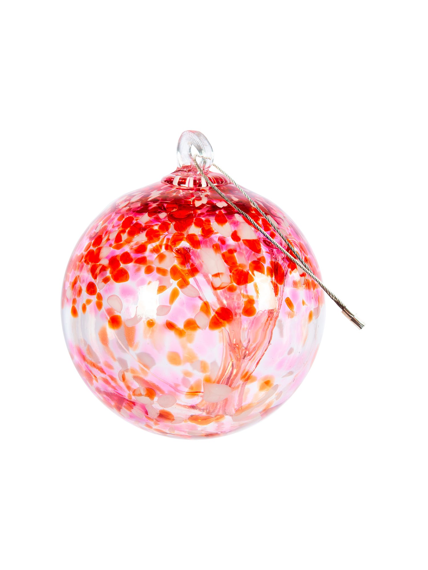 Image 6 Dale Tiffany Rainbow Tree of Life Golden Pink 6" Hand Blown Glass Orna more views
