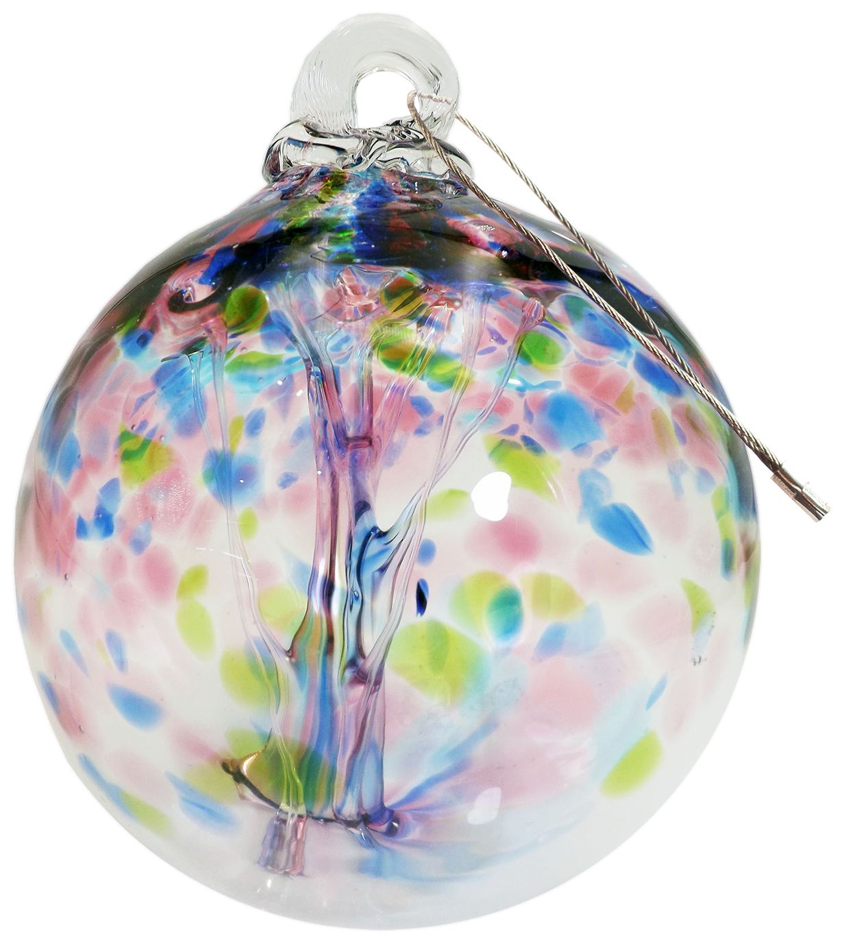 Image 6 Dale Tiffany Rainbow Tree of Life Hope 3" Hand Blown Glass Ornament more views