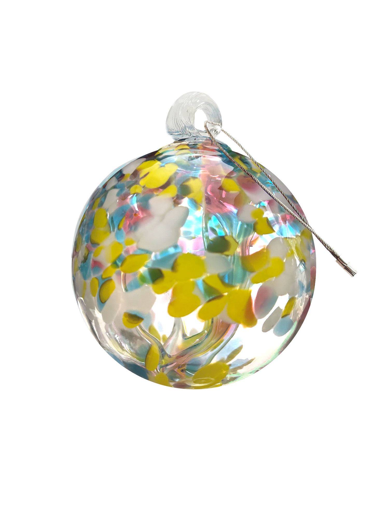 Image 7 Dale Tiffany Rainbow Tree of Life Spring 4" Hand Blown Glass Ornament more views