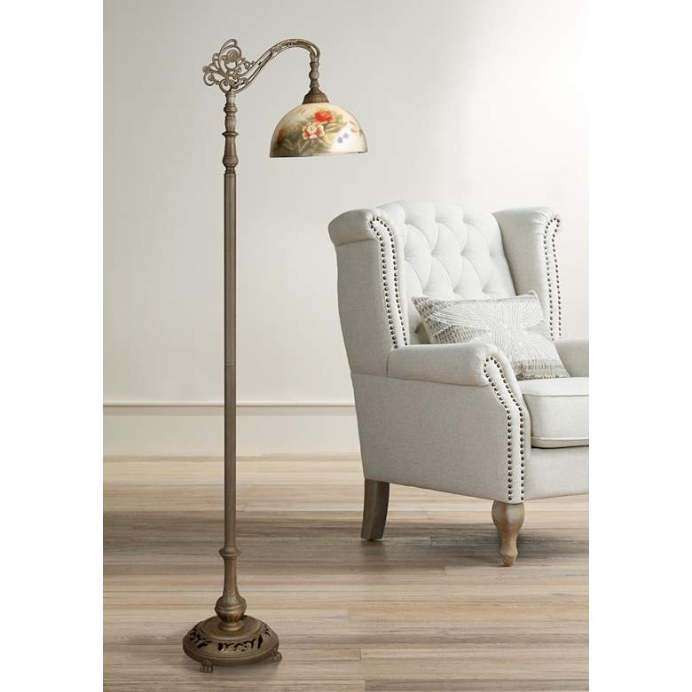 Image 1 Dale Tiffany Rose Dome Downbridge Floor Lamp