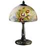 Dale Tiffany Rose Dome Hand-Painted Art Glass Table Lamp