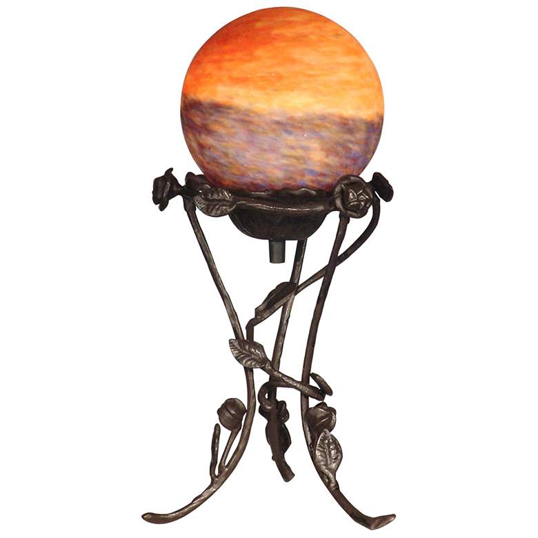 Image 1 Dale Tiffany Rose With Globe Accent Lamp