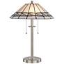 Dale Tiffany Sasha Brushed Nickel Tiffany-Style Accent Table Lamp