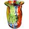Dale Tiffany Spectrum Multi-Color 12 1/2"H Art Glass Vase