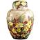 Dale Tiffany Springtime Hand-Painted Porcelain Jar