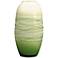 Dale Tiffany Westerly Green 10 1/4"H Hand-Blown Glass Vase