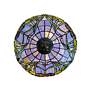 6_Dale Tiffany Zenia Fieldstone Rose Art Glass Table Lamp more views