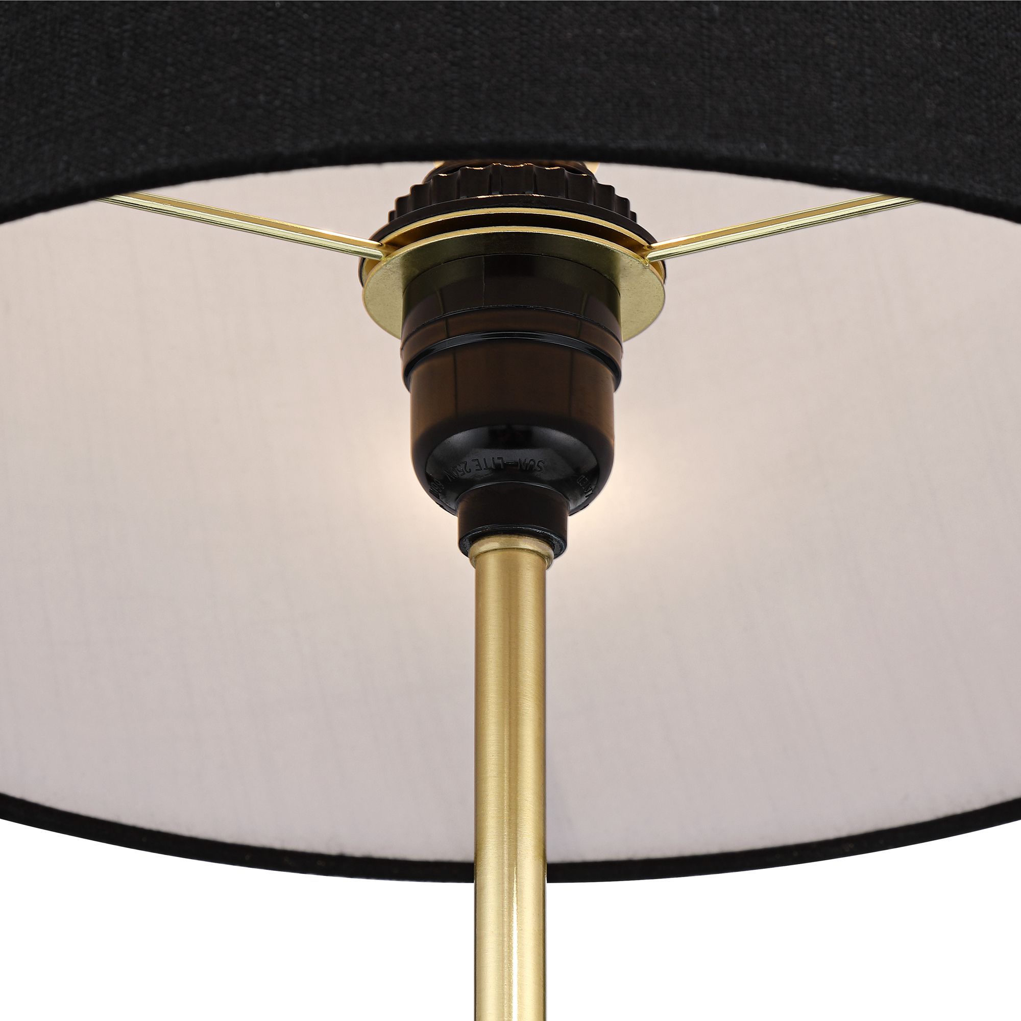 Image 5 Daleti 25" High Black Marble Table Lamp with Dimmer more views