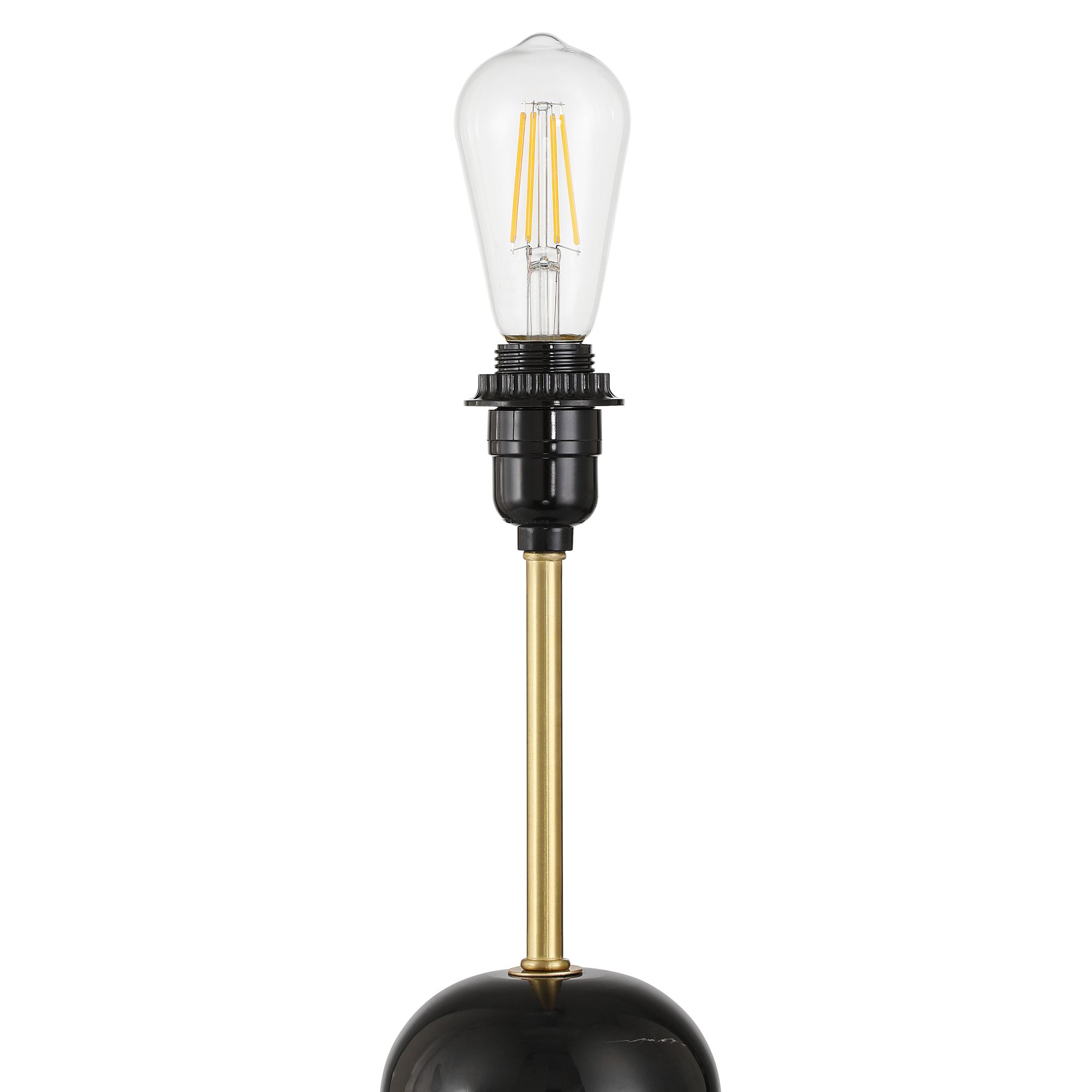 Image 5 Daleti 25" High Black Marble Table Lamp with Dimmer more views