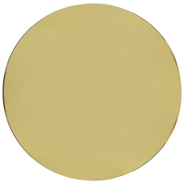 Image 4 Daleyza 16" Wide Gold Metal Round Side Table more views