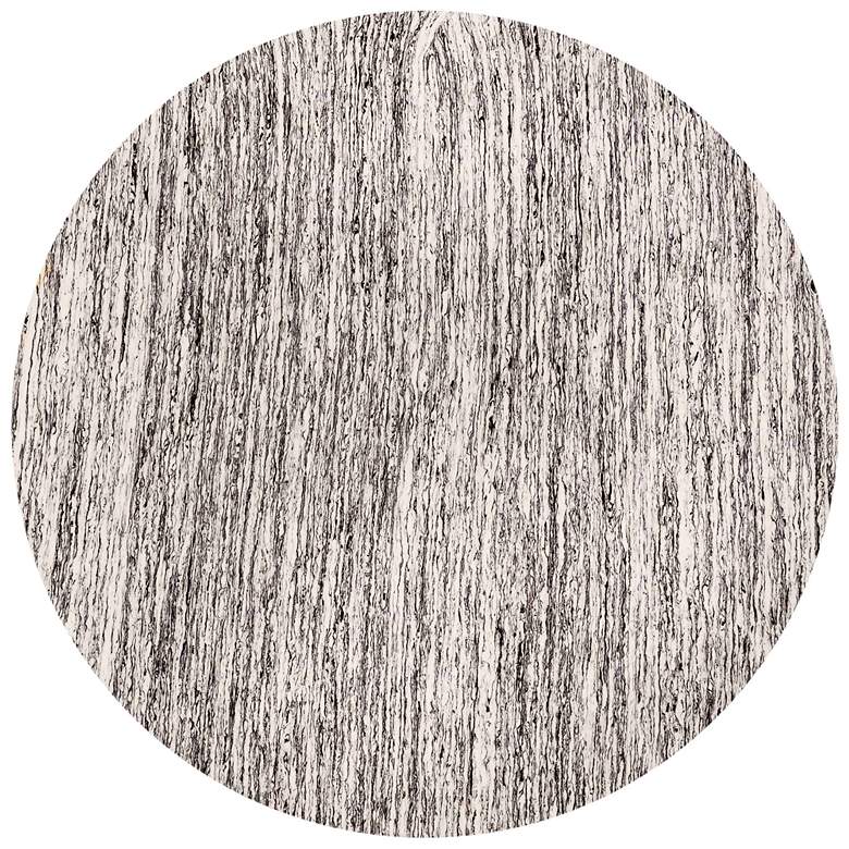 Image 4 Dalhia 15" Wide Distressed White and Gold Side Table more views