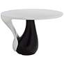 Dali Melt 27 1/2" Wide Black and White Marble Coffee Table