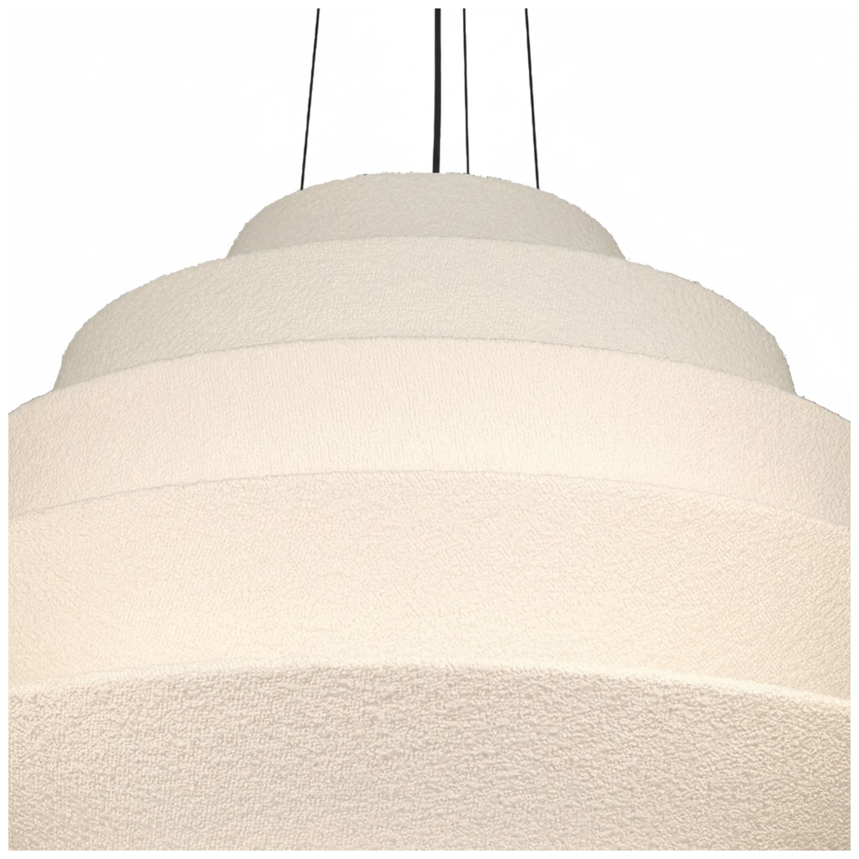 Image 3 Dalia 32" Wide 9-Light Matte Black, White Pendant more views
