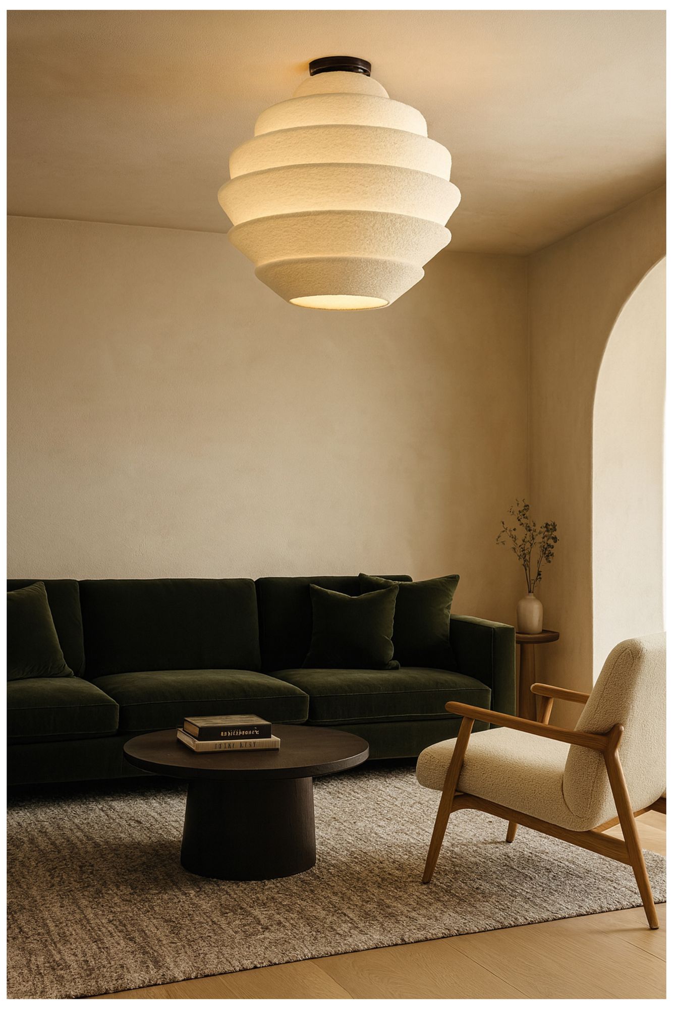 Image 5 Dalia 32" Wide 9-Light Matte Black, White Pendant more views