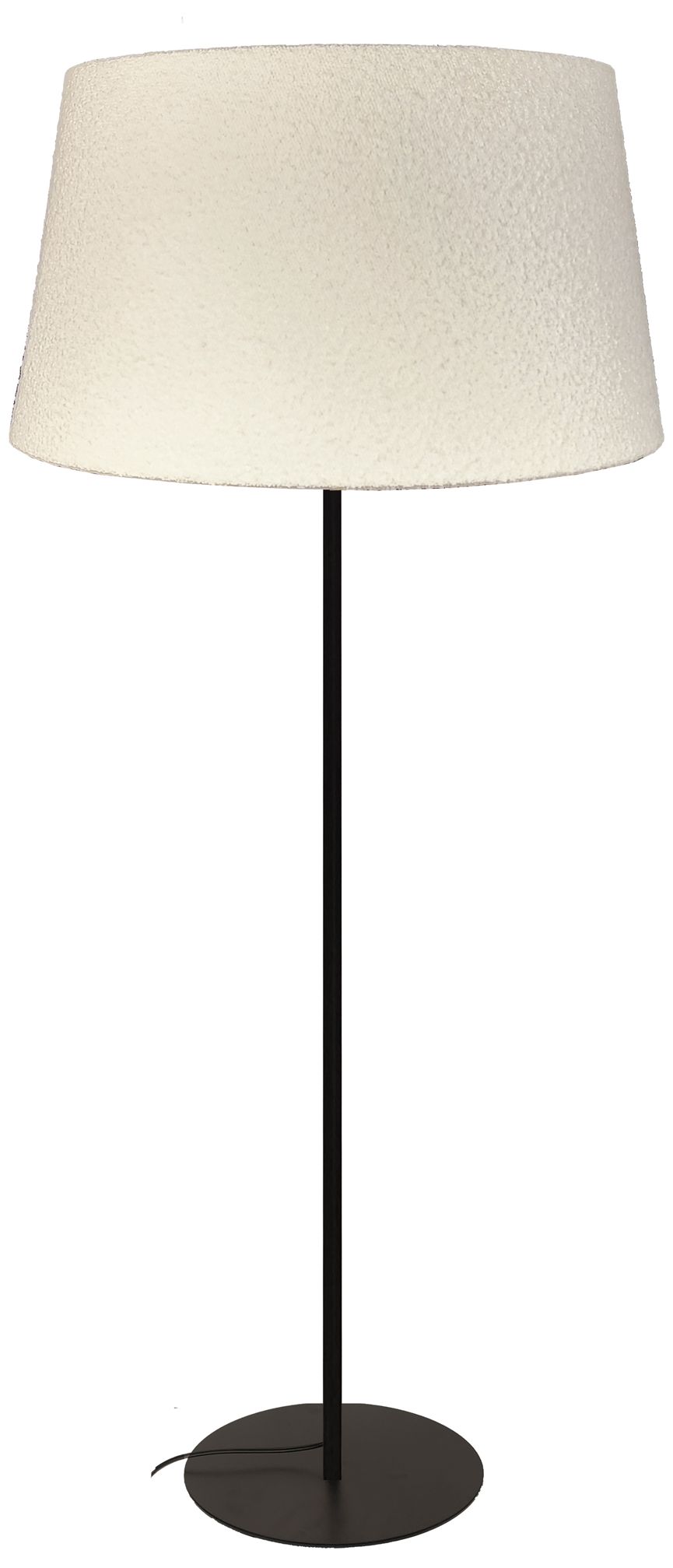 Dalia 62" High Matte Black, White Floor Lamp