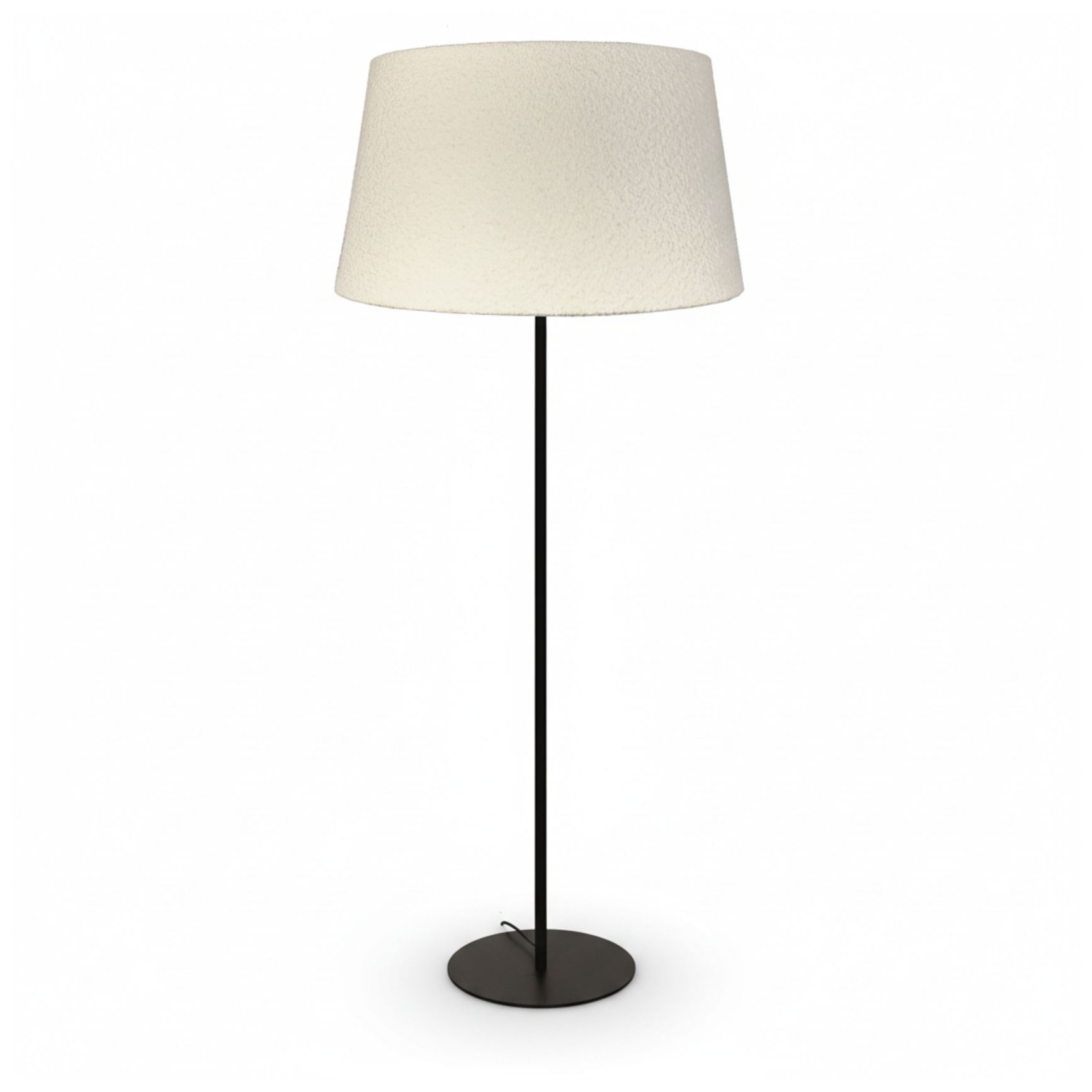 Image 2 Dalia 62" High Matte Black, White Floor Lamp more views