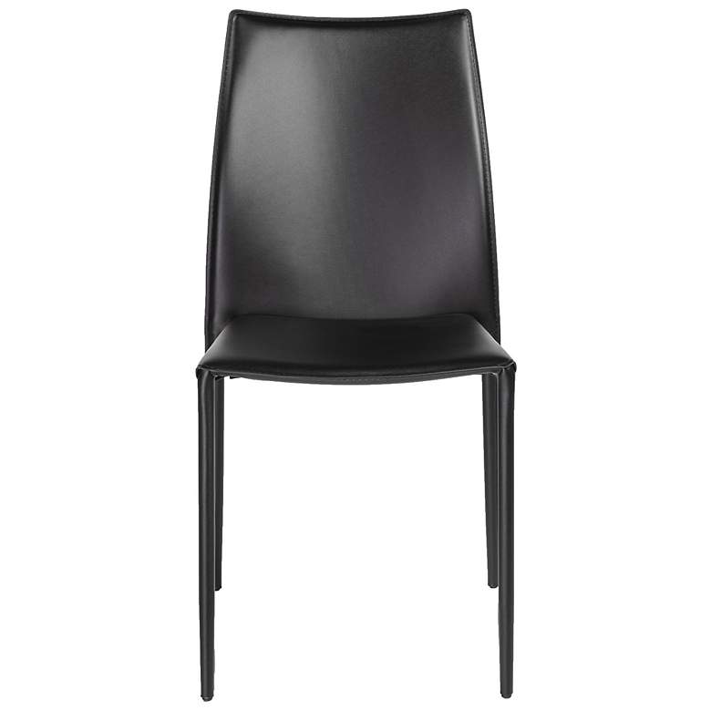 Image 5 Dalia Black Stacking Side Chairs Set of 2 more views