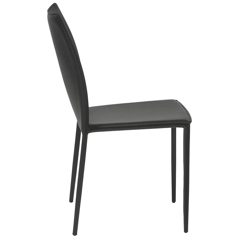 Image 7 Dalia Black Stacking Side Chairs Set of 2 more views