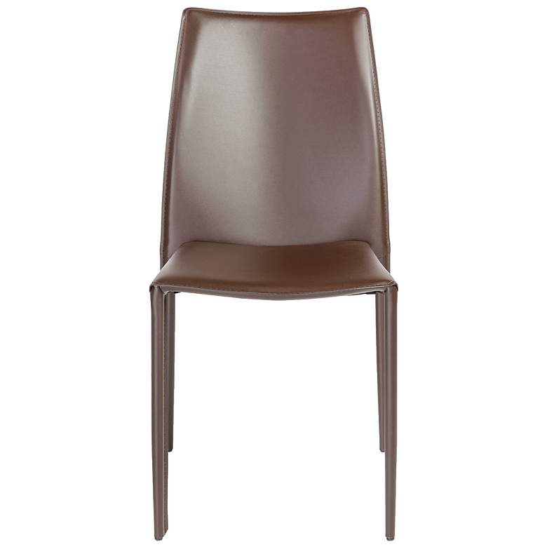 Image 2 Dalia Brown Stacking Side Chairs Set of 2 more views
