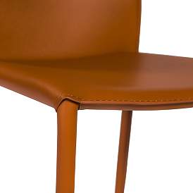 Image3 of Dalia Cognac Stacking Side Chairs Set of 2 more views