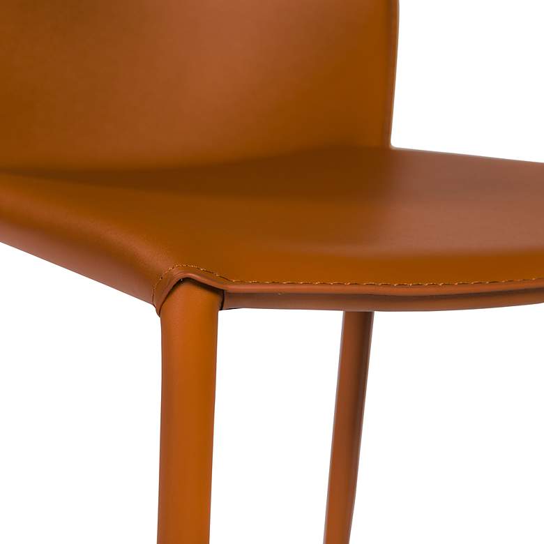 Image 3 Dalia Cognac Stacking Side Chairs Set of 2 more views