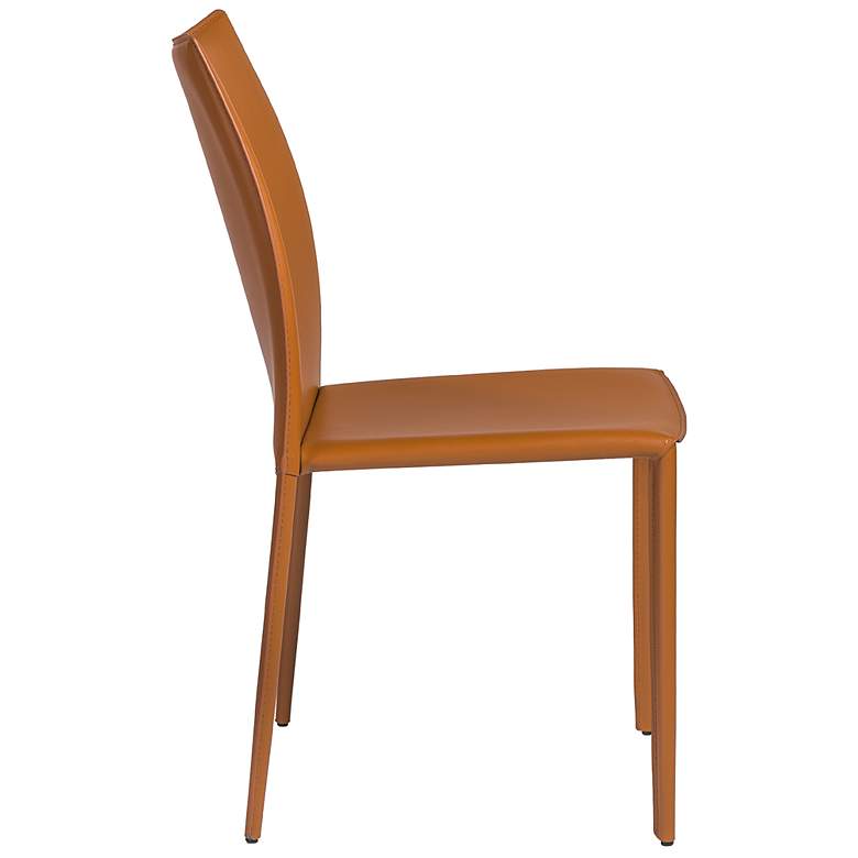 Image 7 Dalia Cognac Stacking Side Chairs Set of 2 more views