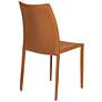 Dalia Cognac Stacking Side Chairs Set of 2 in scene