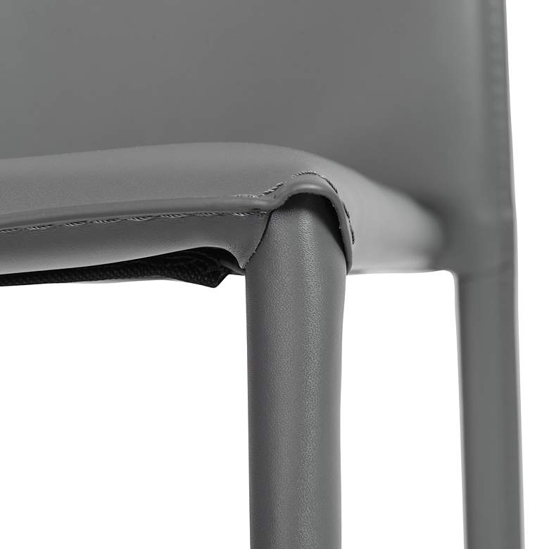 Image 3 Dalia Gray Stacking Side Chairs Set of 2 more views