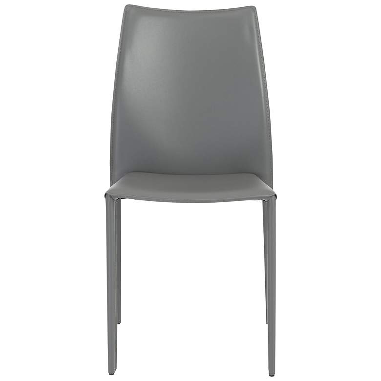 Image 4 Dalia Gray Stacking Side Chairs Set of 2 more views