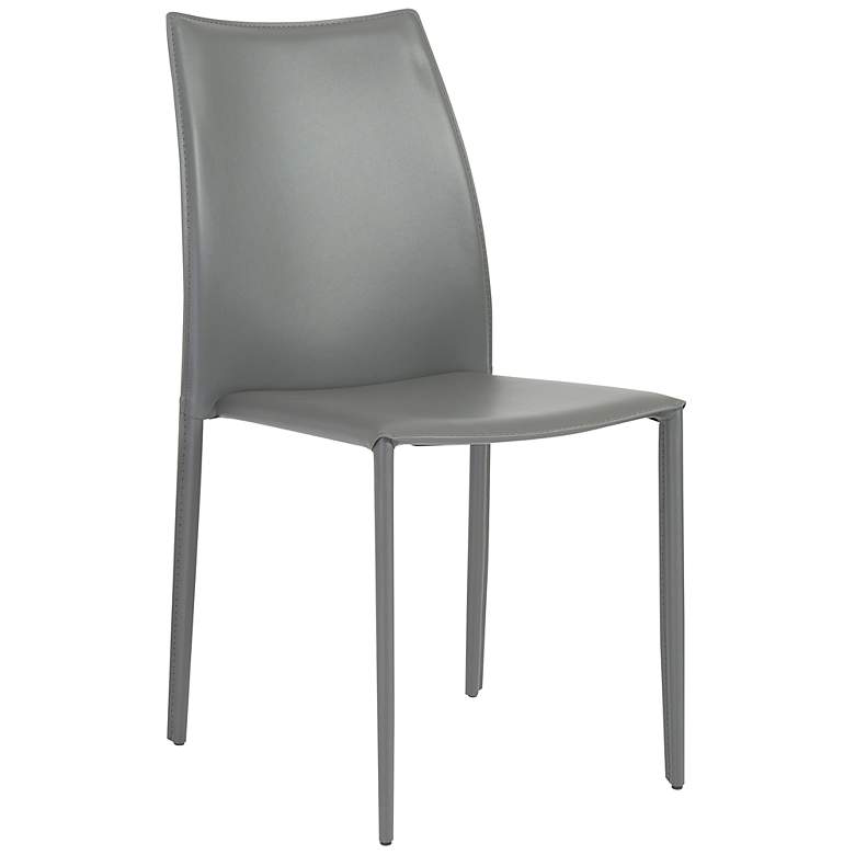 Image 5 Dalia Gray Stacking Side Chairs Set of 2 more views