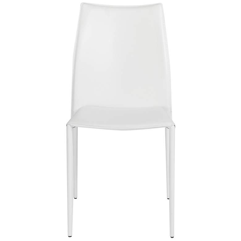 Image 3 Dalia White Stacking Side Chairs Set of 2 more views