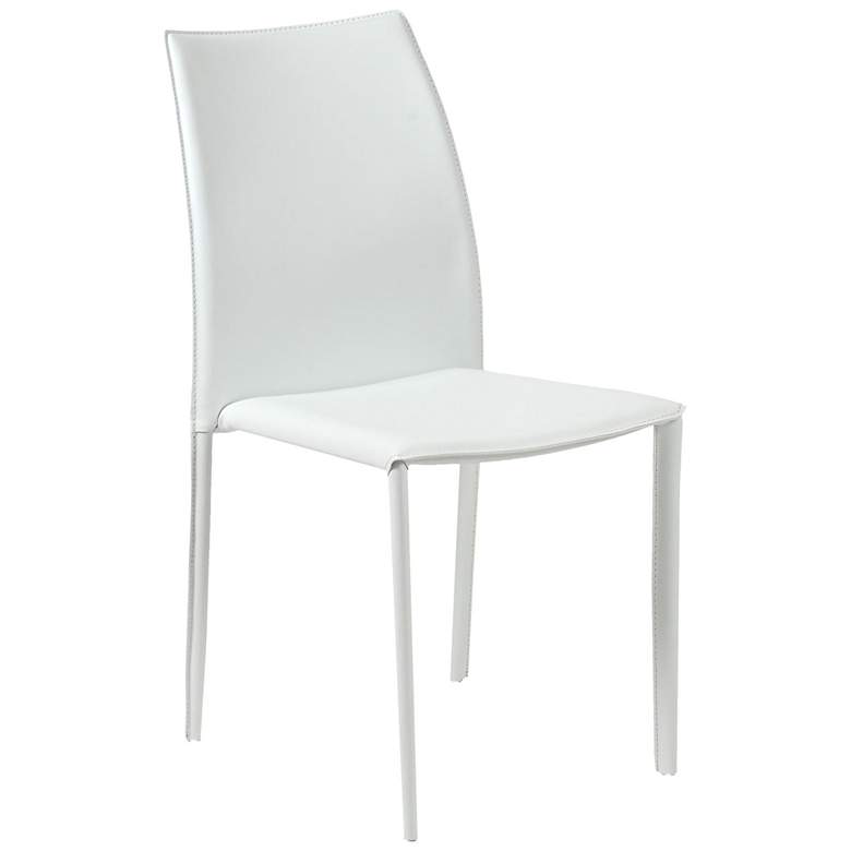 Image 4 Dalia White Stacking Side Chairs Set of 2 more views