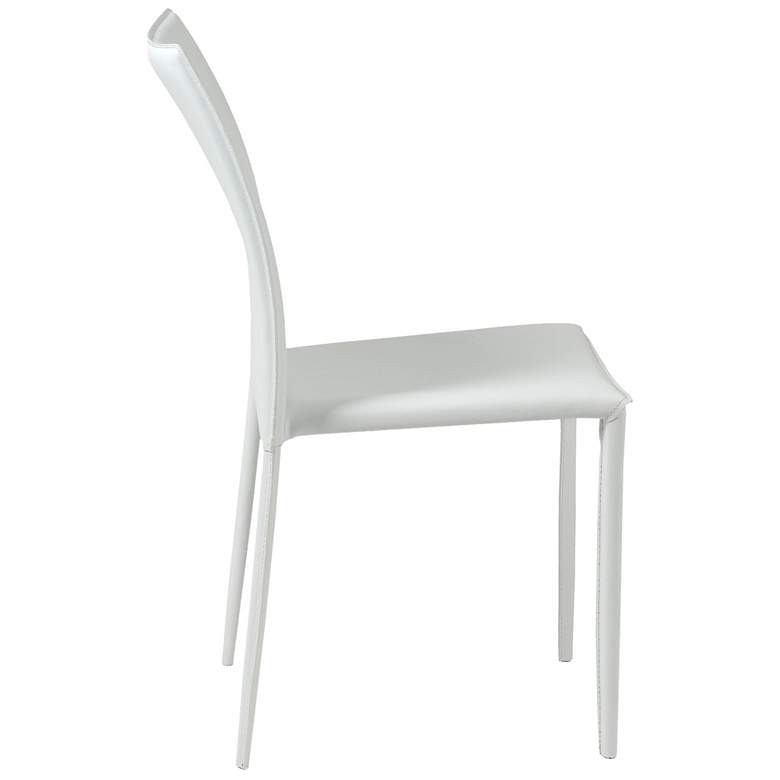 Image 5 Dalia White Stacking Side Chairs Set of 2 more views