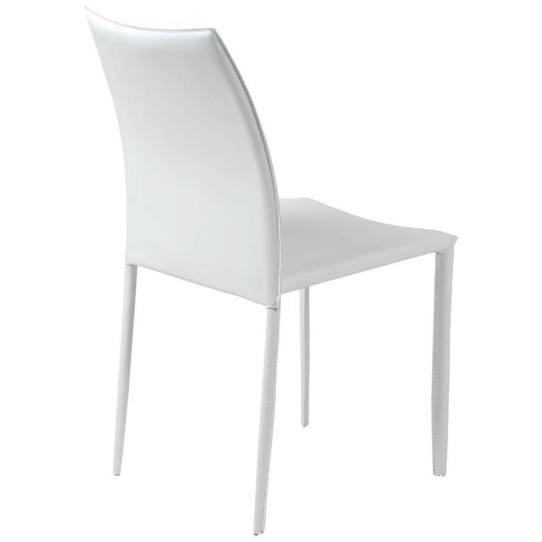 Image 6 Dalia White Stacking Side Chairs Set of 2 more views