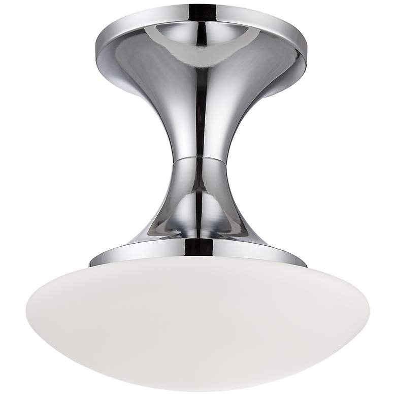 Image 1 Daliner Collection 10 inch Wide Chrome LED Ceiling Light