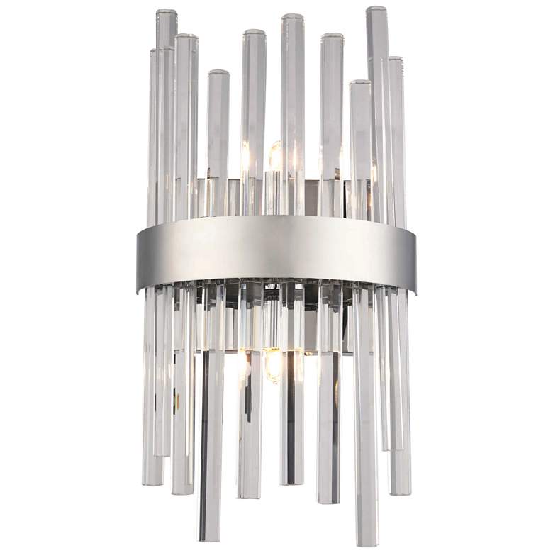Image 1 Dallas 14" High Chrome Wall Sconce