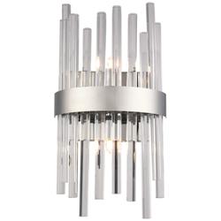 Dallas 14" High Chrome Wall Sconce